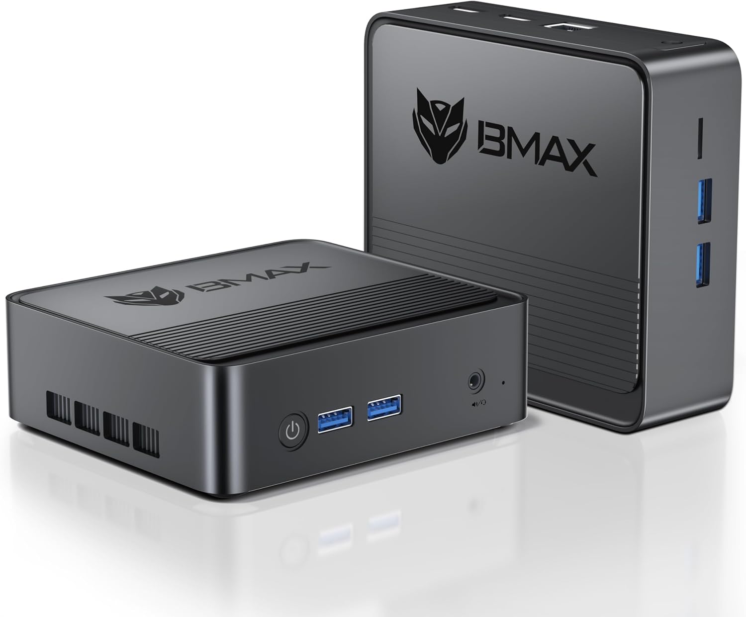Bmax B3 Mini PC Intel N5095(Up to 2.9GHz) 8GB DDR4 RAM/256GB SSD Win-11 Pro Mini Desktop Computer 4K Dual Screen Display Push-Pull Cover WiFi5/Dual HDMI/USB 3.0/BT4.2 Micro Pc Mini Computer