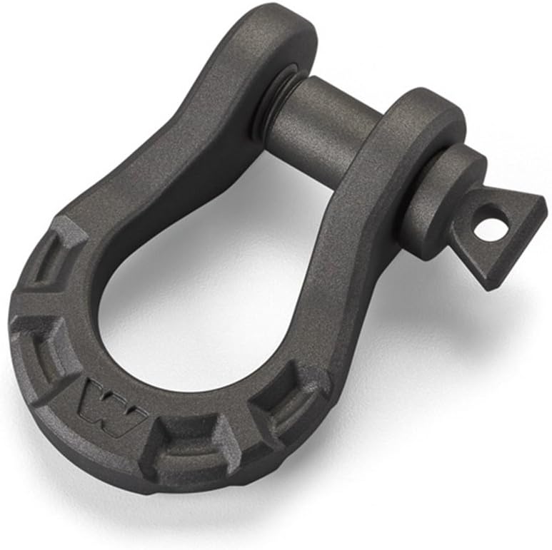 WARN 92093 Epic 3/4" Steel Winch D-Ring Shackle with 7/8" Pin: 9 Ton (18,000 lb) Capacity , Black