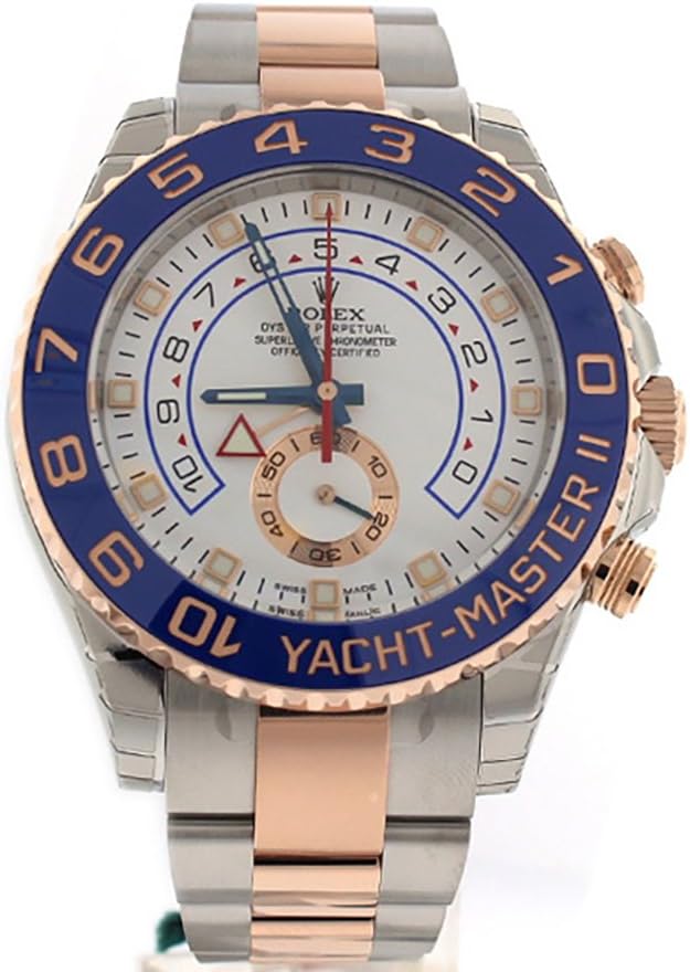 Rolex Yacht-Master Ii 44mm Rose Gold and Steel Watch 116681