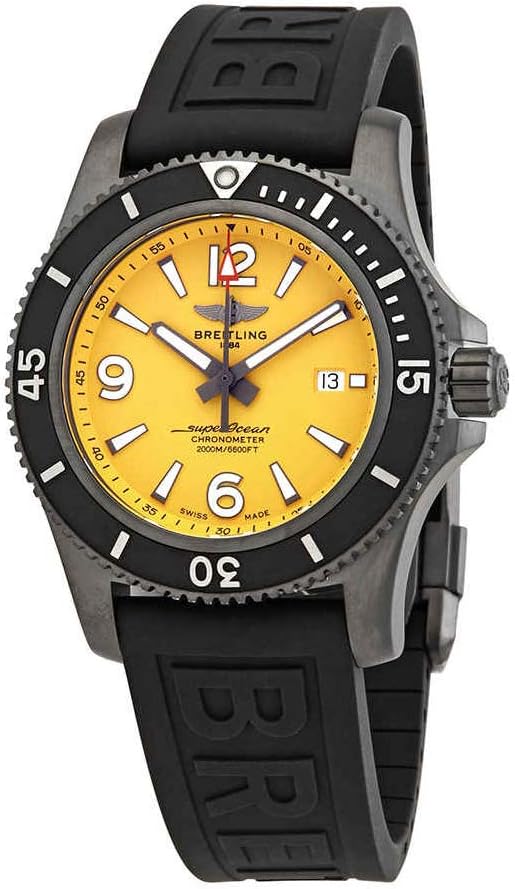 Breitling Superocean 46 Automatic Yellow Dial Men's Watch M17368D71I1S2