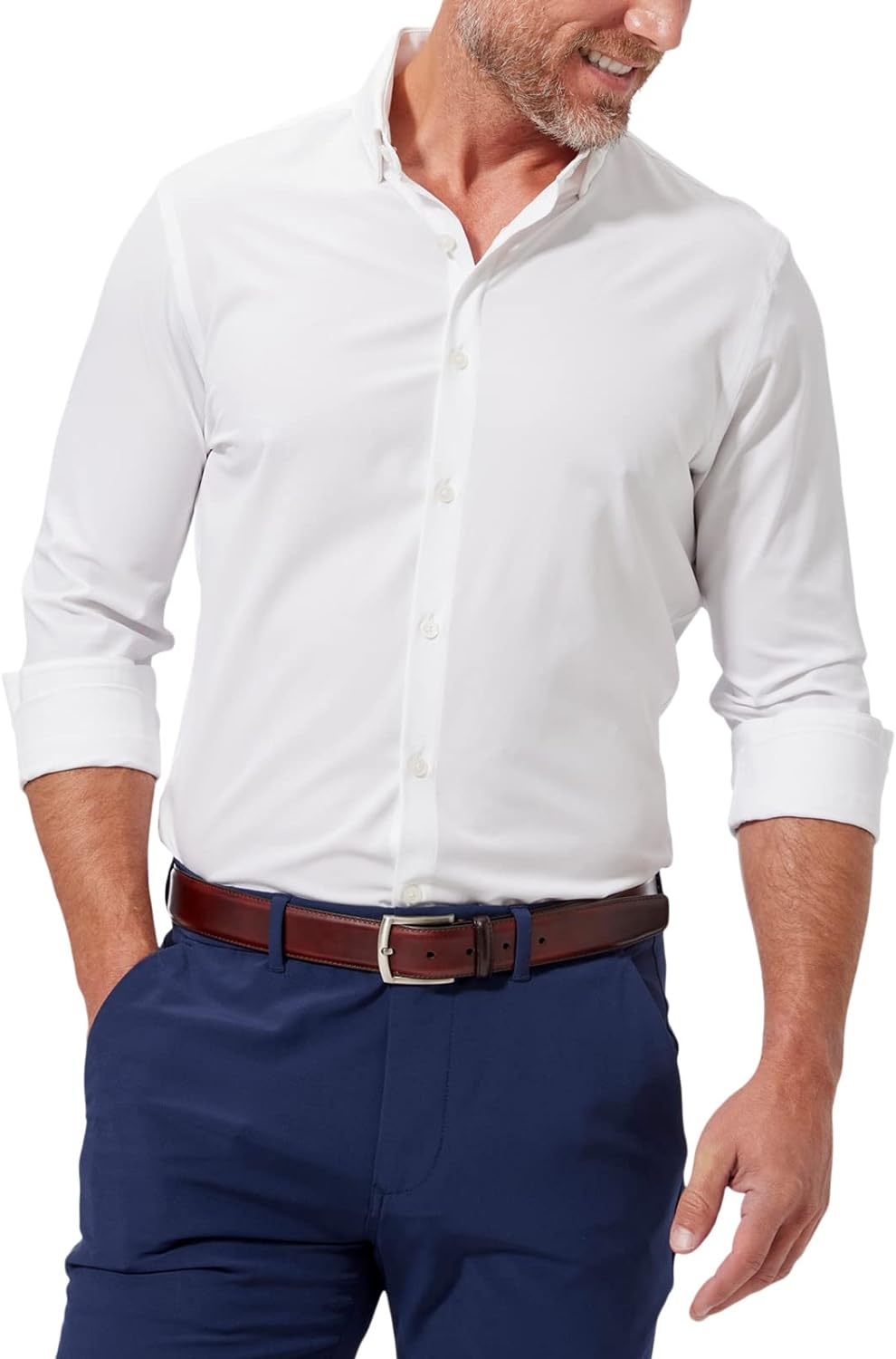 Mizzen+Main Leeward Performance Men's Long-Sleeve Dress Shirt