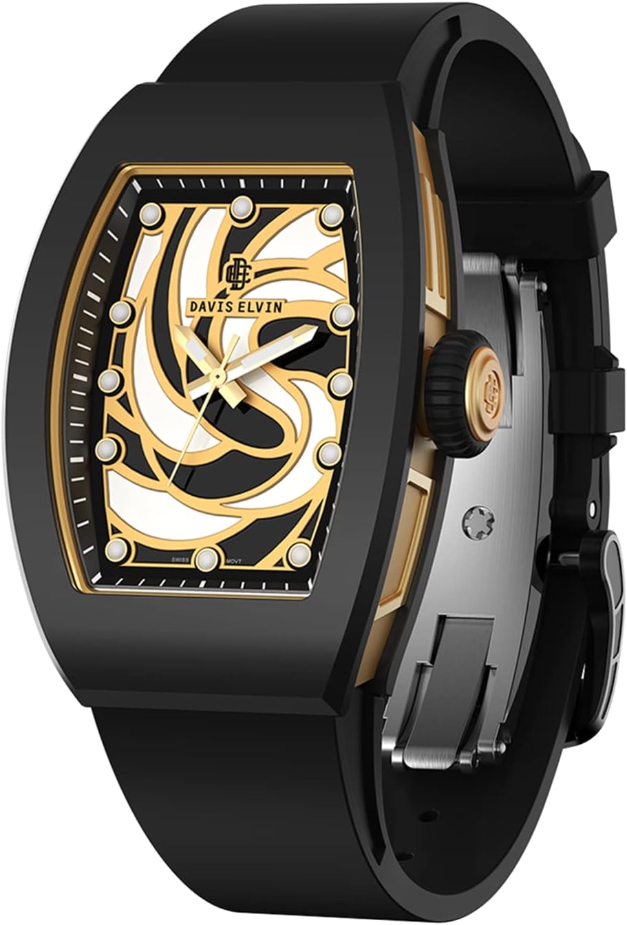 Womens Wristwatch Global Popular Original Watch Genuine Women's Wristwatch Amazing Birthday Gift Surprise For Women Tonneau Design Swiss Quartz Movement Watch Ceramic Elegant Women's Watch-ES02-3