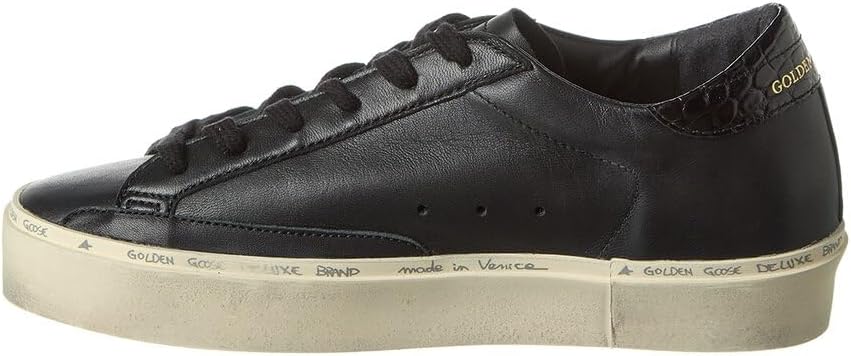 Golden Goose Hi Star Leather Sneaker, 39, Black, 8
