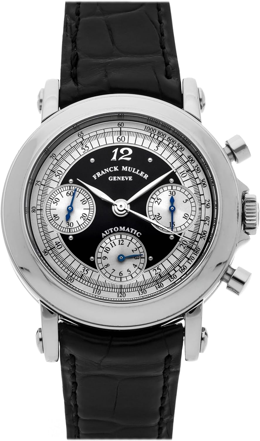 Franck Muller Chronograph Automatic Black Dial Watch 7000 CC SS (Pre-Owned)