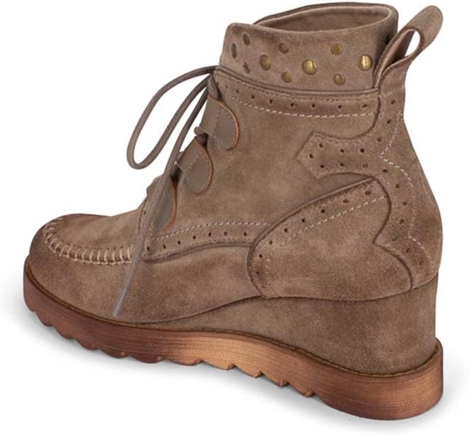 Chocolat Blu Women Shoes Myla Lace Up Wedge Bootie