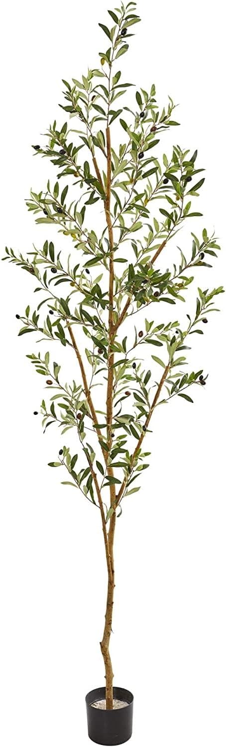 Nearly Natural 82” Olive Artificial Silk Trees Green