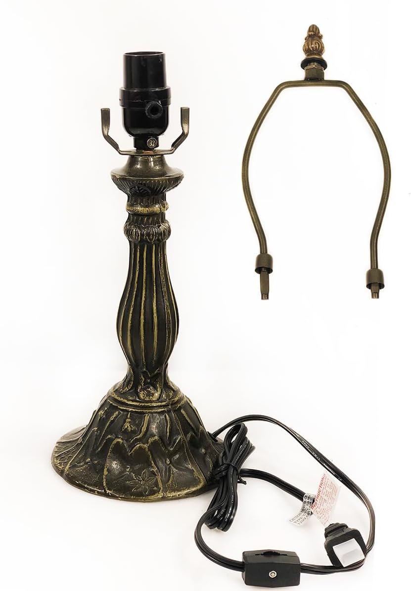 Table lamp Base with 10-14 inch lampshade, Tiffany Table lamp Base(Circular)