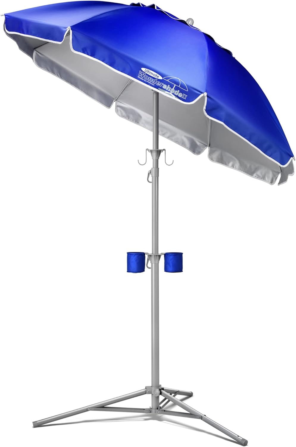 Ultimate Wondershade - Portable Sun Shade Umbrella for Instant Lightweight and Adjustable Sun Protection - Blue