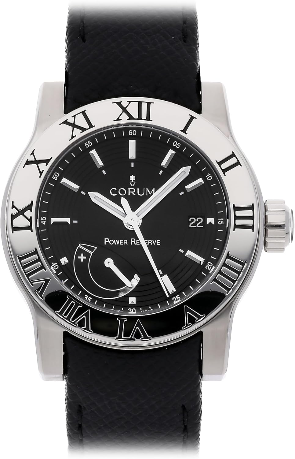 Corum Romvlvs Automatic Black Dial Watch 02.0001 (Pre-Owned)