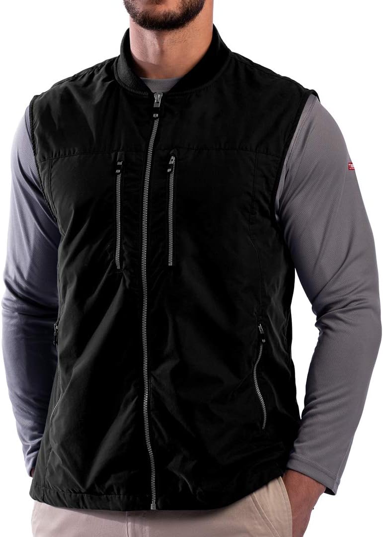 SCOTTeVEST 101 Vest for Men - 9 Hidden Pockets - Water Repellent for Travel &amp; More