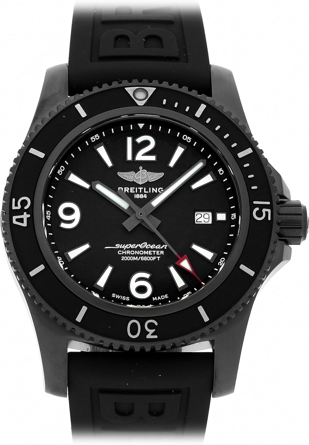 Breitling Superocean Automatic Black Dial Watch M17368B71B1S2 (Pre-Owned)