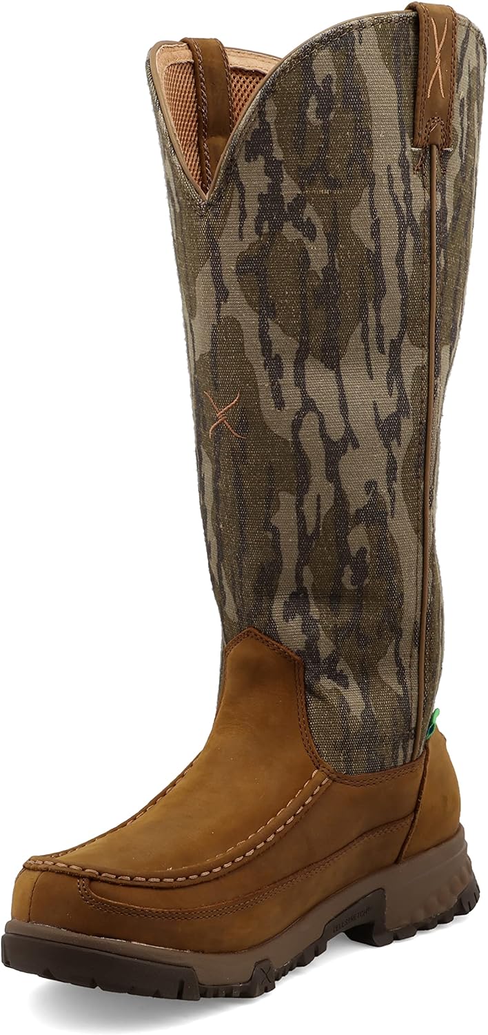 Twisted X Men's 17" Viperguard Snake Boots - Slip-Resistant and Waterproof Knee-High Hunting Boots