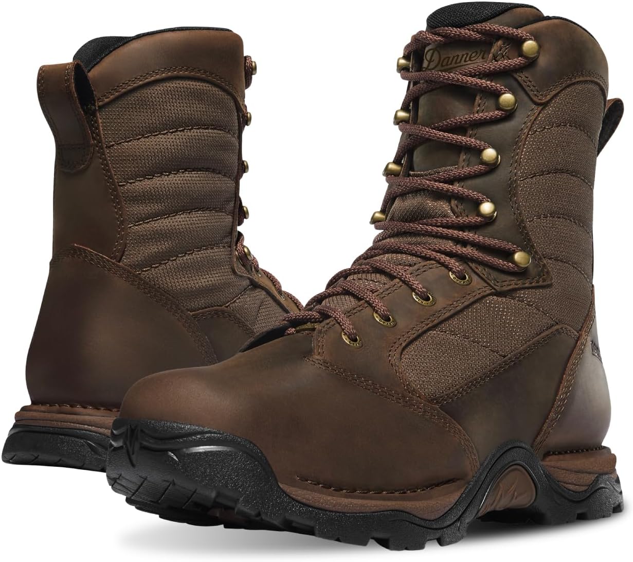 Danner Pronghorn 8” Hunting Boots for Men - Waterproof Gore-Tex and Full-Grain Leather, Cushion Midsole, Torsion Shank, and Vibram Traction Outsole