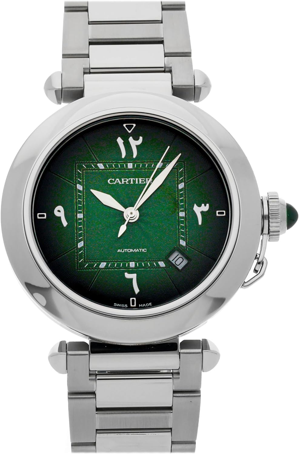 CARTIER Pasha Automatic Green Dial Watch WSPA0022 (Pre-Owned)