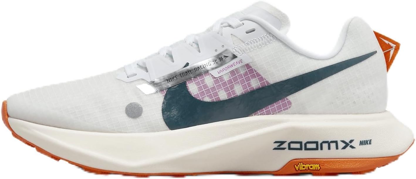 Nike Ultrafly Women's Trail Racing Shoes (DZ0489-101, White/Safety Orange/Vivid Grape) Size 8.5