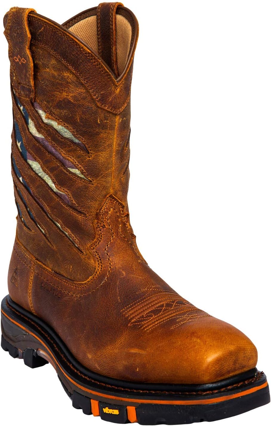 Cody James Men's Flag Western Work Boot Nano Composite Toe - Dbp-3-A