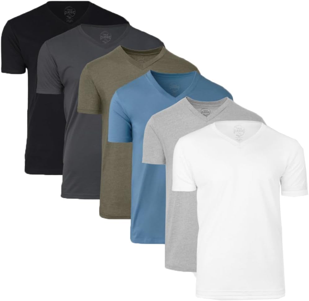 True Classic V Neck Mens T Shirt, Premium Fitted Soft Men's T-Shirts