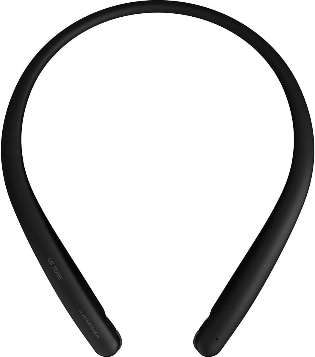 LG Tone Style HBS-SL5 Bluetooth Wireless Stereo Neckband Earbuds Tuned by Meridian Audio,Black, 2.3