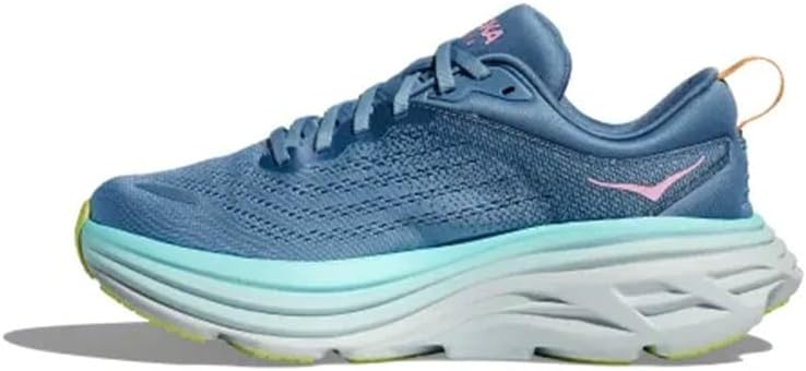 HOKA ONE ONE Womens Bondi 8 Textile Shadow Dusk Trainers 8.5 US