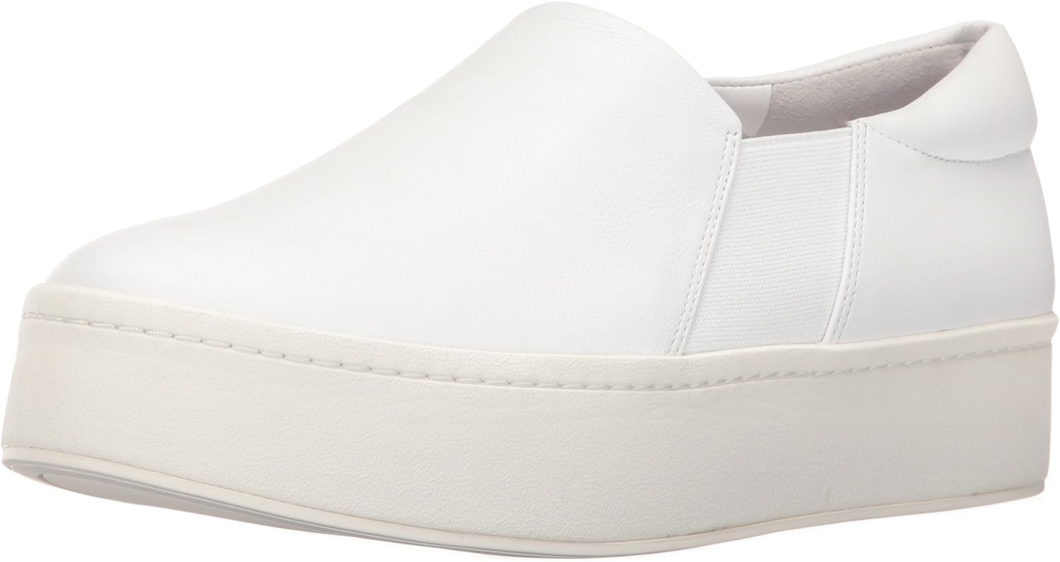 Vince Womens Warren Platform Slip On Fashion Sneakers Plaster 6.5 M