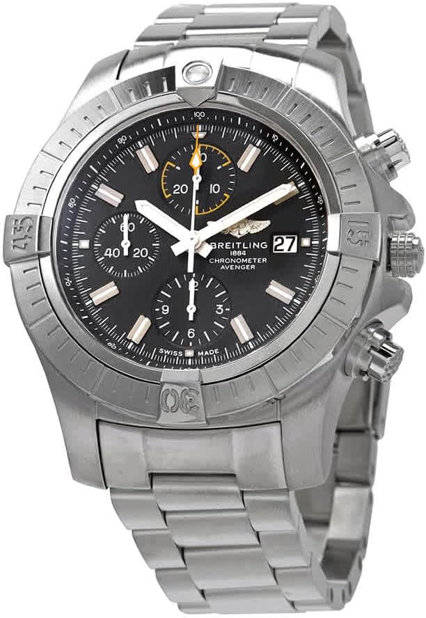 Breitling Avenger Chronograph Automatic Black Dial Men's Watch A13317101B1A1