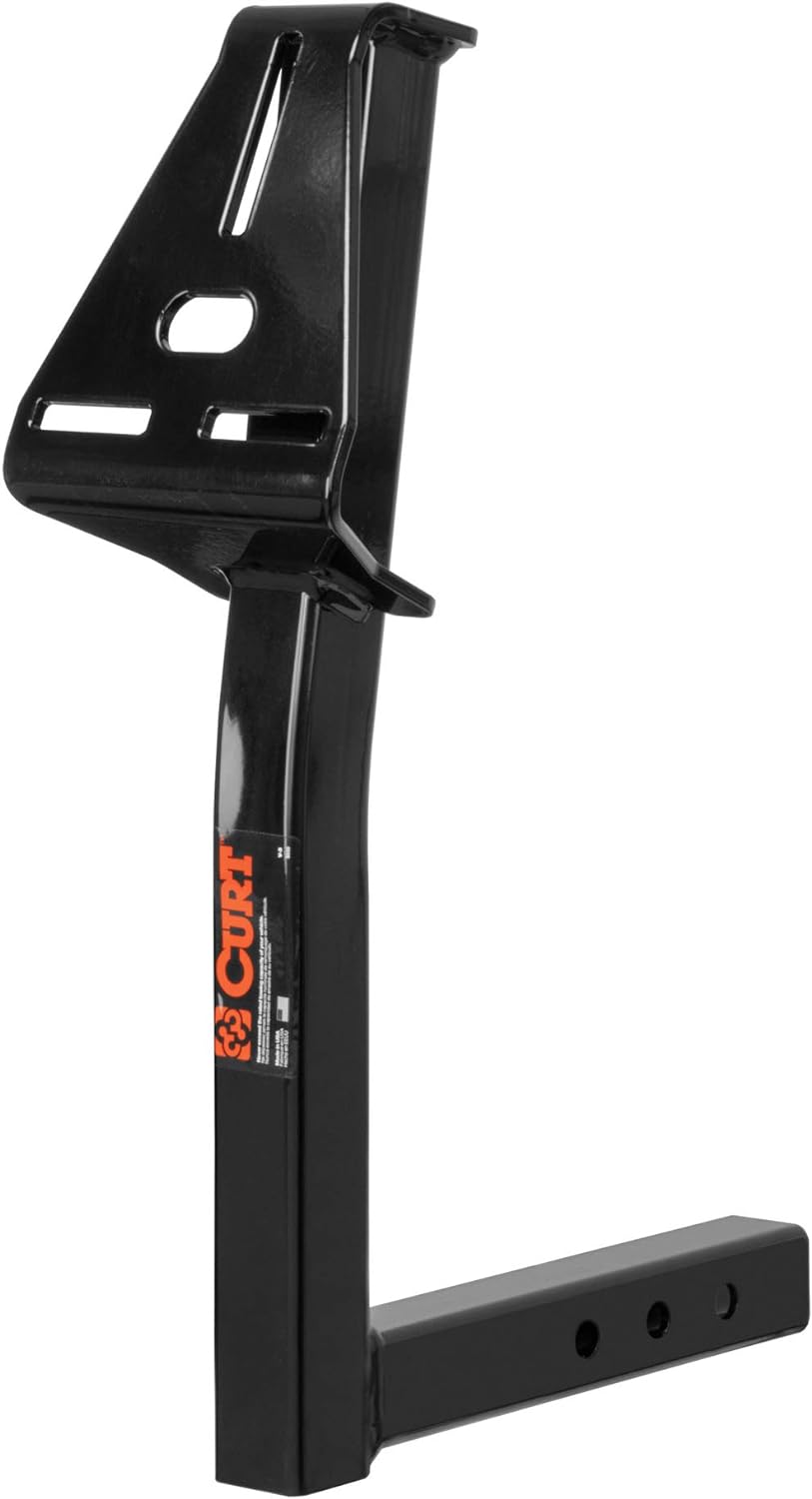 CURT 31006 24-Inch High Trailer Hitch Spare Tire Mount for 2-inch Receiver , Black