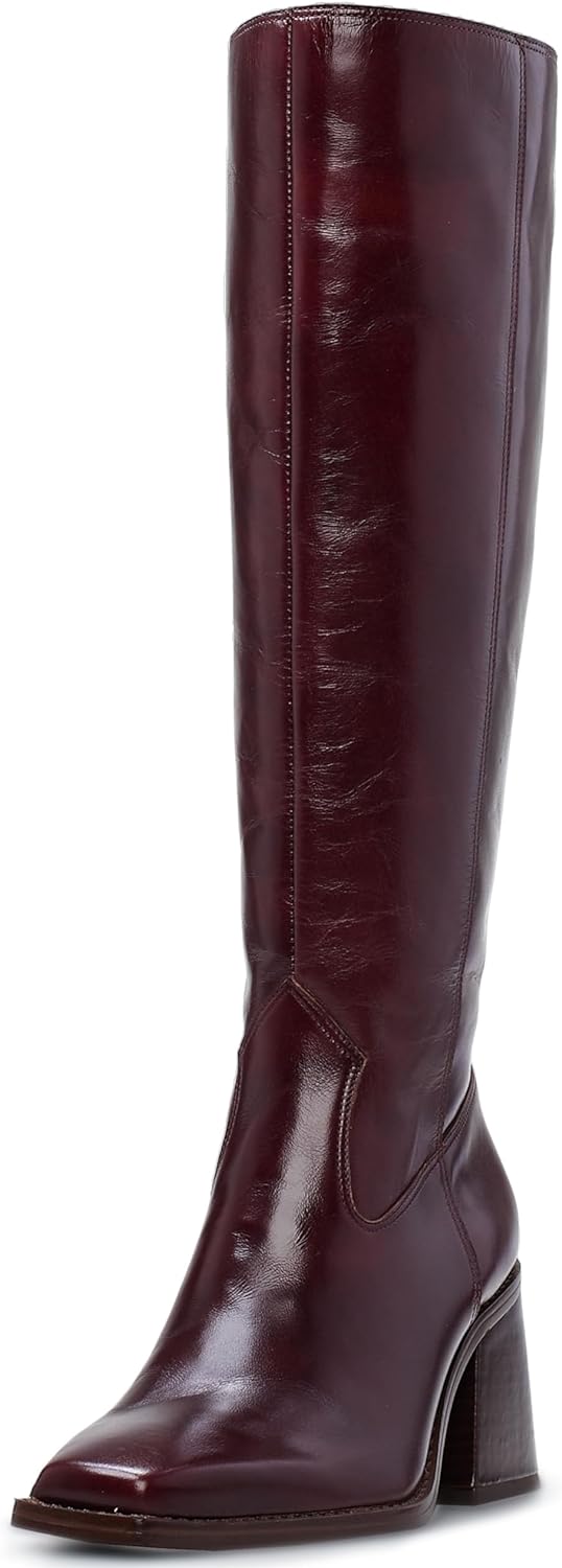 Vince Camuto Women's Sangeti Stacked Heel Knee High Boot Fashion