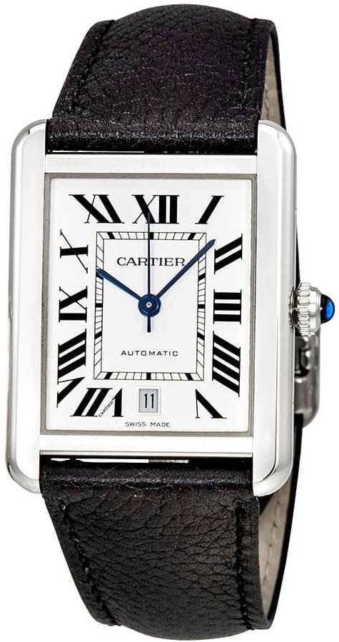 Cartier Tank Solo XL Automatic Silver Dial Men's Watch WSTA0029