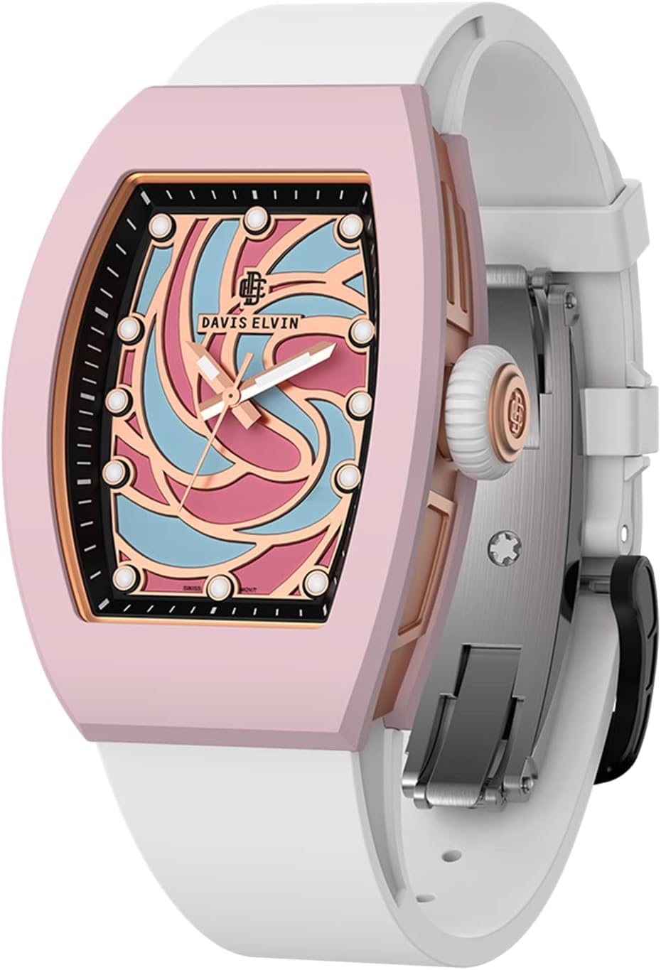 Tonneau Design Wristwatch Global Popular Original Watch Women's Wristwatch Amazing Birthday Gift Surprise for Women Swiss Quartz Movement Watch Ceramic Elegant Women's Watch-ES02-2