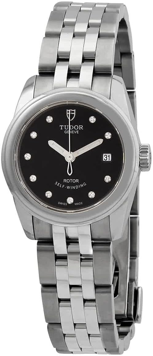 Tudor Glamour Date Automatic Diamond Black Dial Ladies Watch M51000-0008