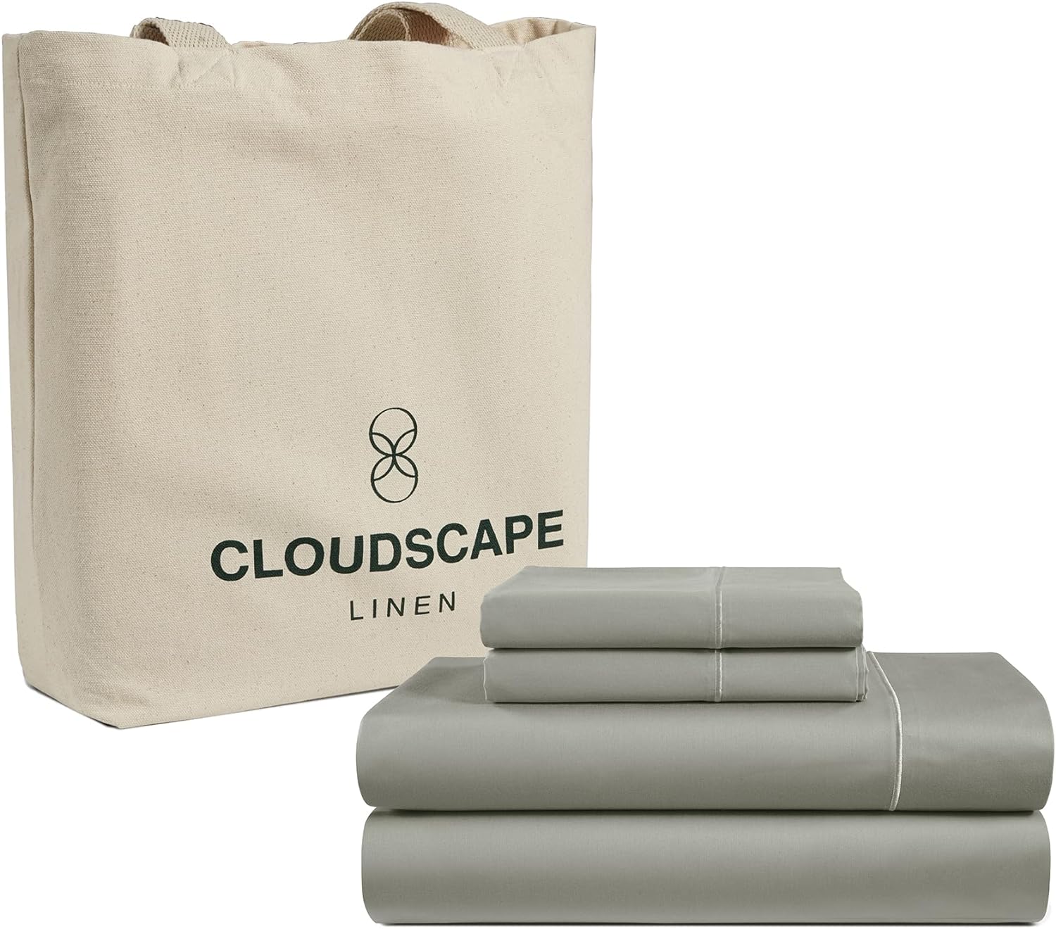 100% Egyptian Cotton Sheets King Size - 4 Pieces King Size Bed Sheets Set | 1000 Thread Count Egyptian Cotton Sheets | Hotel Luxury Sheets King Size, Upto 17" Deep Pocket King Sheet Set, Silver Sheets